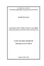 Giải pháp tăng cường quản lý tài chính tại đoạn quản lý đường thủy nội địa số 4
