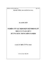 Nghiên cứu xác định hợp chất phenol từ nhựa và vỏ quả mù u để ứng dụng trong kiểm nghiệm