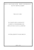 Các thuật toán dc trong quy hoạch toàn phương không lồi và ứng dụng trong phân cụm dữ liệu
