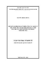 Một số giải pháp hoàn thiện công tác quản lý thu thuế đối với hộ kinh doanh cá thế của chi cục thuế huyện lâm thao tỉnh phú thọ