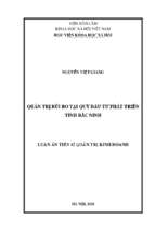 Quản trị rủi ro tại quỹ đầu tư phát triển tỉnh bắc ninh