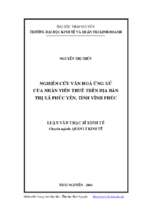 Nghiên cứu văn hóa ứng xử của nhân viên thuế trên địa bàn thị xã phúc yên tỉnh vĩnh phúc