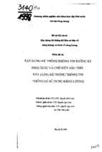 Xây dựng hệ thống dữ liệu cơ bản về năng lượng và kinh tế năng lượng phần xây dựng hệ thống thông tin thống kê khai thác và chế biến dầu thô xây dựng hệ thống thông tin thống kê sử dụng năng lượng