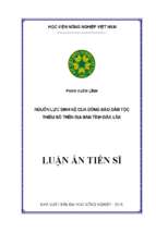 Nguồn lực sinh kế của đồng bào dân tộc thiểu số trên địa bàn tỉnh đắk lắk