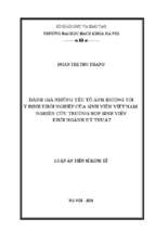 đánh giá những yếu tố ảnh hưởng tới ý định khởi nghiệp của sinh viên việt nam nghiên cứu trường hợp sinh viên khối ngành kỹ thuật