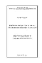 Nâng cao năng lực cạnh tranh của công ty bảo hiểm bảo việt thái nguyên