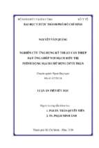 Luận án tiến sĩ nghiên cứu ứng dụng kỹ thuật can thiệp đặt ống ghép nội mạch điều trị phình động mạch chủ bụng dưới