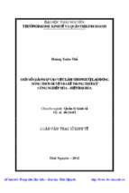 Một số giải pháp tạo việc làm cho người lao động nông thôn huyện ba bể trong thời kỳ công nghiệp hóa hiện đại hóa