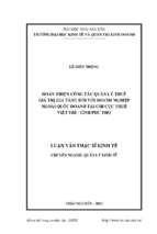 Hoàn thiện công tác quản lý thuế giá trị gia tăng đối với doanh nghiệp ngoài quốc doanh tại chi cục thuế việt trì tỉnh phú thọ