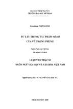 Từ láy trong tác phẩm số đỏ của vũ trọng phụng