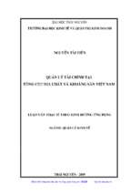 Quản lý tài chính tại tổng cục địa chất và khoáng sản việt nam