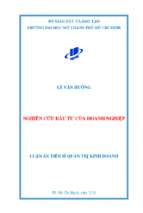 Nghiên cứu đầu tư của doanh nghiệp