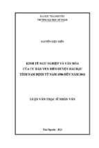 Kinh tế ngư nghiệp và văn hóa của cư dân ven biển huyện hải hậu tỉnh nam định từ năm 1986 đến năm 2012