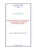 Tổ chức dạy học chủ đề công năng lượng công suất vật lí 10 theo định hướng giáo dục stem cho học sinh dân tộc nội trú