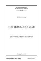 Thơ trần nhuận minh