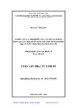 Nghiên cứu các giải pháp nâng cao hiệu quả hoạt động quản lý rủi ro tín dụng tại ngân hàng thương mại cổ phần công thương thái nguyên