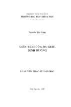 Diện tích của đa giác định hướng