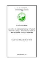 ảnh hưởng của bổ sung dầu thực vật và tanin đến sinh trưởng hiệu quả sử dụng thức ăn và mức độ phát thải khí methane từ dạ cỏ của bò thịt