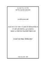 Phân tích cấu trúc của một số hemiasterlin có chứa hệ phenyl α βcacbonyl bằng các phương pháp phổ nmr và ms