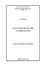 Luật tương hỗ bậc hai và điểm nguyên