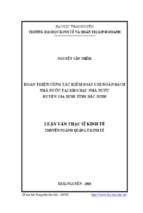 Hoàn thiện công tác kiểm soát chi ngân sách nhà nước tại kho bạc nhà nước huyện gia bình tỉnh bắc ninh