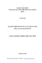Ra quyết định nhóm với các quan hệ so sánh giữa các giá trị ngôn ngữ