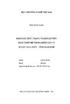 đánh giá thực trạng và định hướng phát triển hệ thống điểm dân cư huyện giao thủy   tỉnh nam định  