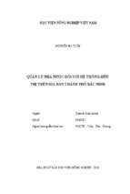 Quản lý nhà nước đối với hệ thống siêu thị trên địa bàn thành phố bắc ninh  
