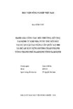 đánh giá công tác bồi thường, hỗ trợ, tái định cư khi nhà nước thu hồi đất tại dự án cải tạo nâng cấp quốc lộ 38b và dự án xây dựng đường trần thánh tông thành phố nam định tỉnh nam định  