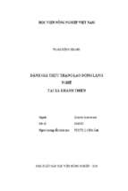 đánh giá thực trạng lao động làng nghề tại xã khánh thiện  