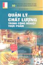Quản lý chất lượng trong công nghiệp thực phẩm