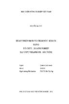 Hoàn thiện dịch vụ chăm sóc khách hàng tổ chức   doanh nghiệp tại vnpt vinaphone bắc ninh  