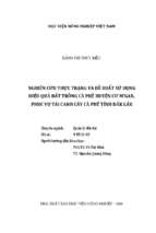 Nghiên cứu thực trạng và đề xuất sử dụng hiệu quả đất trồng cà phê huyện cư m#039;gar, phục vụ tái canh cây cà phê tỉnh đắk lắk  luận án tiến sĩ. quản lý đất đai 9.85.01.03