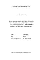 đánh giá việc thực hiện một số quyền của người sử dụng đất trên địa bàn thành phố lai châu, tỉnh lai châu  