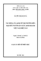 Tác động của kinh tế thị trường đến đạo đức người sản xuất, kinh doanh việt nam hiện nay tt