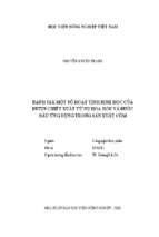 đánh giá một số hoạt tính sinh học của rutin chiết xuất từ nụ hoa hòe và bước đầu ứng dụng trong sản xuất cốm  