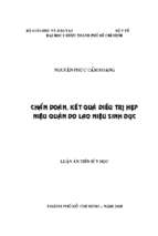 Chẩn đoán, kết quả điều trị hẹp niệu quản do lao niệu sinh dục