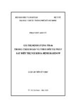 Giá trị định lượng trab trong chẩn đoán và theo dõi tái phát sau điều trị nội khoa bệnh basedow (2)