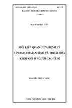 Mối liên quan giữa bệnh lý tĩnh mạch mạn tính và thoái hóa khớp gối ở người cao tuổi