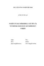 Nghiên cứu đặc điểm bệnh lý chủ yếu của vịt trời mắc dịch tả do gây nhiễm thực nghiệm  