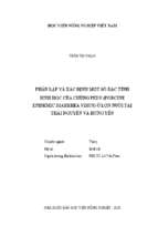 Phân lập và xác định một số đặc tính sinh học của chủng pedv (porcine epidemic diarrhea virus) ở lợn nuôi tại thái nguyên và hưng yên  