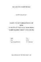 Nghiên cứu thử nghiệm sử dụng chế phẩm có nguồn ngốc thảo dược trong phòng và điều trị bệnh viêm tử cung ở bò sữa  