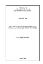 Phát triển ngành công nghiệp cơ điện tử việt nam trong giai đoạn đến năm 2020, tầm nhìn 2030