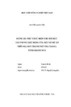 đánh giá việc thực hiện thu hồi đất, giải phóng mặt bằng của một số dự án trên địa bàn thành phố nha trang, tỉnh khánh hòa  