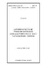 đột biến kháng thuốc trên bệnh nhi hiv aids đang điều trị arv phác đồ bậc 1 tại thành phố hồ chí minh