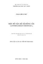 Một số vấn đề về đồng cấu lannes zarati modulo p. (some problems about the modulo p lannes zarati homomorphism ) tt