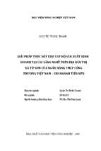 Giải pháp thúc đẩy cho vay hộ sản xuất kinh doanh tại các làng nghề trên địa bàn thị xã từ sơn của ngân hàng thương mại cổ phần công thương việt nam   chi nhánh tiên sơn  
