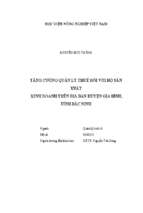 Tăng cường quản lý thuế đối với hộ sản xuất kinh doanh trên địa bàn huyện gia bình, tỉnh bắc ninh  