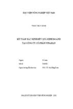 Kế toán xác định kết quả kinh doanh tại công ty cổ phần vinahan  