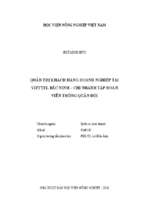 Quản trị khách hàng doanh nghiệp tại viettel bắc ninh   chi nhánh tập đoàn viễn thông quân đội  